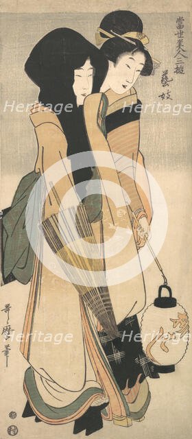 “Geisha”..., ca. 1800. Creator: Kitagawa Utamaro.
