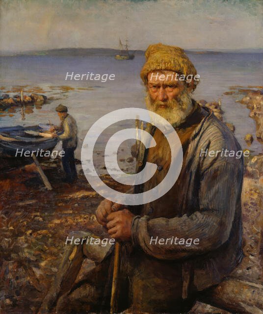 The old Fisherman, 1891. Creator: Hans Heyerdahl.