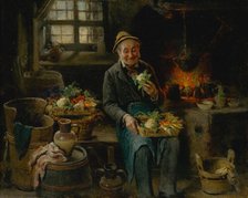 Old Man in the Kitchen, 1875-1890. Creator: Hermann Armin Kern.