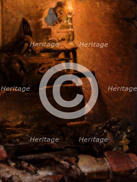 The Interior of the Tomb of King Casimir the Great, 1869. Creator: Jan Matejko.