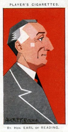 Rufus Isaacs, 1st Marquess of Reading, Lord Chief Justice and diplomat, 1926.Artist: Alick P F Ritchie