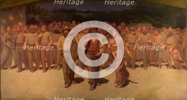 The Fourth Estate (Il Quarto Stato), 1901. Creator: Pellizza da Volpedo, Giuseppe (1868-1907).