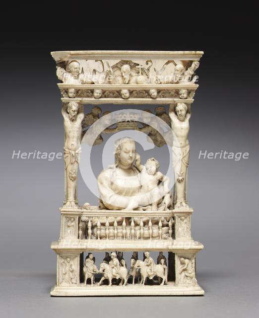 Virgin and Child in an Architectural Frame, c. 1530-1540. Creator: Jan Gossaert (Flemish, c1475/78-1532), style of.