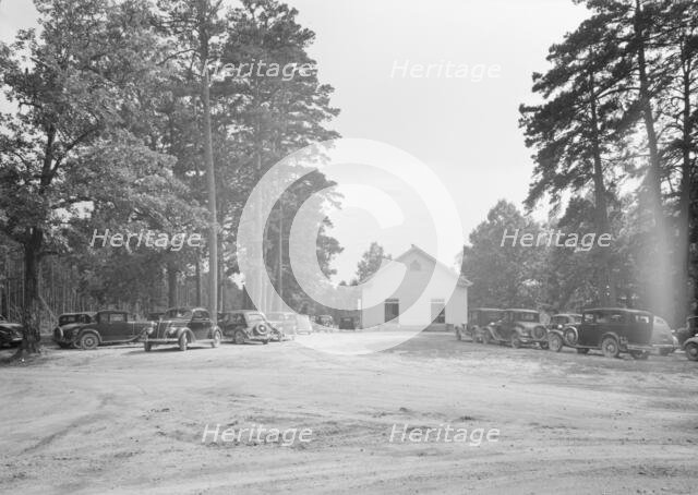Wheeley's Church and grounds, Person County, North Carolina, 1939. Creator: Dorothea Lange.