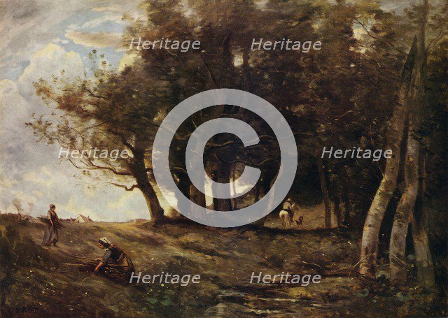 'The Wood Gatherers', c1843. Artist: Jean-Baptiste-Camille Corot.