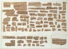 Papyri Fragments, Coptic, 7th century. Creator: Unknown.