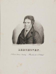 Portrait of Ludwig van Beethoven (1770-1827), 1815. Creator: Heckel, Johann Christoph (1792-1858).