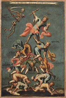 Machina del mondo, um 1700. Creator: Mitelli, Giuseppe Maria, (Follower)  .