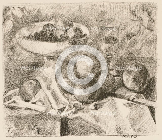 Still Life, after Paul Cezanne, 1914. Creator: Maurice Denis.