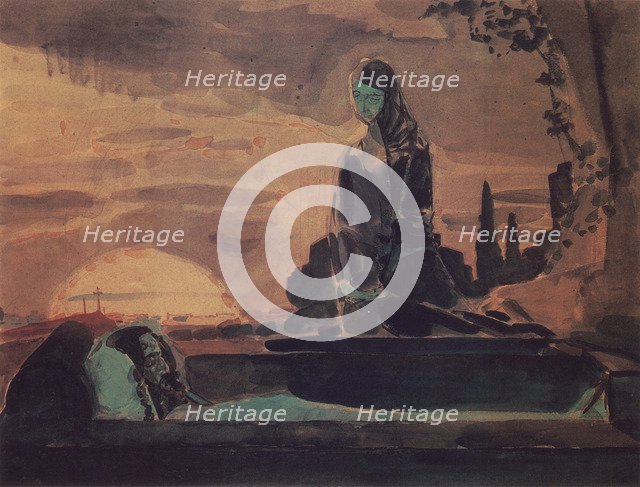 The Lamentation I. Sketch for a mural in the St. Vladimir Cathedral in Kiev, 1887.