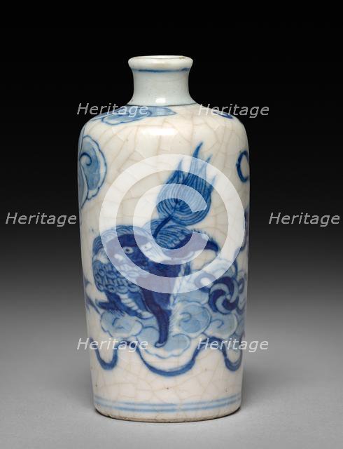 Snuff Bottle with Stopper, 1723-1735. Creator: Unknown.