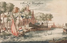 't Huys Weeresteyn by the river Vecht' in: Tooneel Der Voornaamste Nederlands Huizen, En ..., n.d.. Creator: Johannes Leupenius.