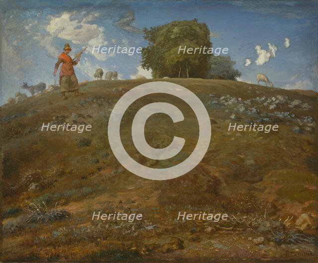 In the Auvergne, 1866/69. Creator: Jean Francois Millet.
