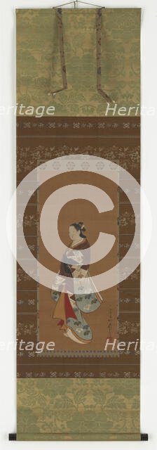 Yujo standing, Edo period, 18th-19th century. Creator: Unknown.