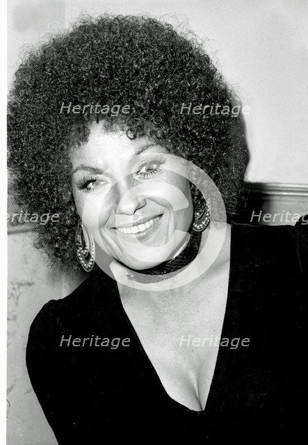 Cleo Laine, Dorchester, London, 1975. Artist: Brian O'Connor.