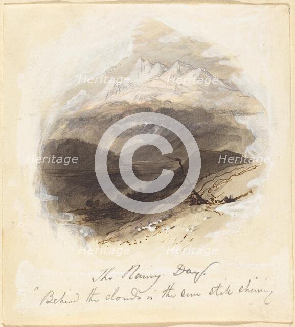 Illustration for Longfellow's "The Rainy Day", 1850s. Creator: Birket Foster.