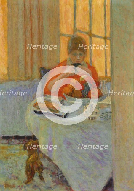 Le petit déjeuner (Breakfast), 1917. Creator: Bonnard, Pierre (1867-1947).