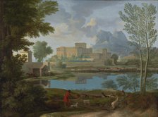 Landscape with a Calm (Un Tem[p]s calme et serein), 1650-1651. Creator: Nicolas Poussin.