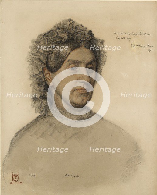 Mrs Thomas Combe (1806-1893), 19th century. Artist: William Holman Hunt.