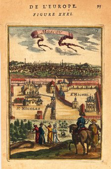 Moscow, 1683. Artist: Mallet, Alain Manesson (1630-1706)