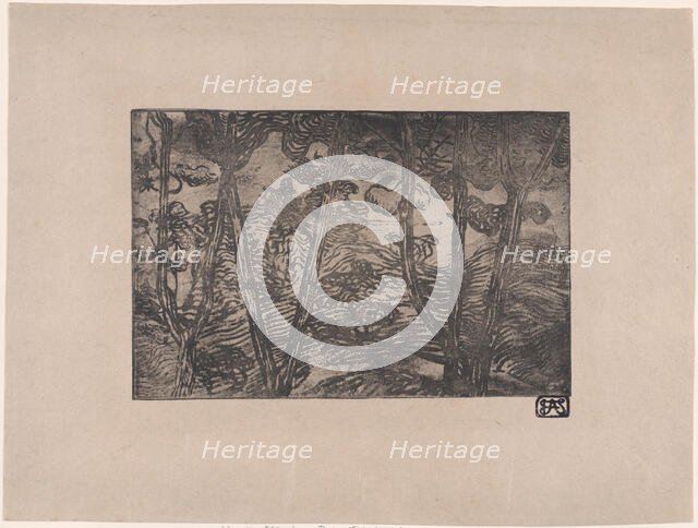 Trees at Night, ca. 1894. Creator: Armand Seguin.