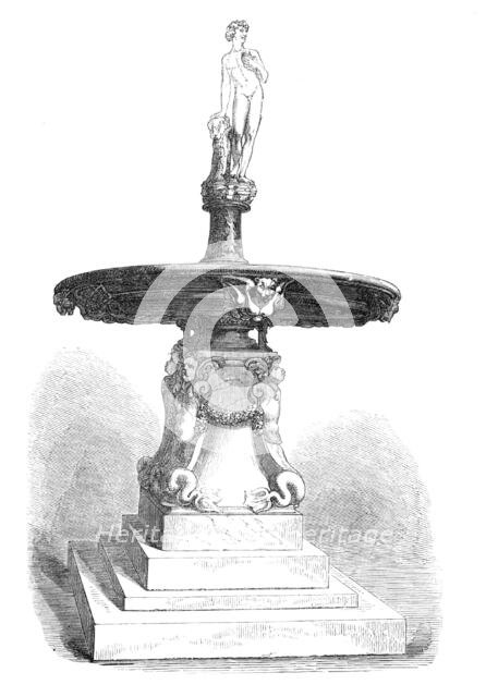 Art Collections in the South Kensington Museum: fountain with statuette of Bacchus, 1869. Creator: Unknown.