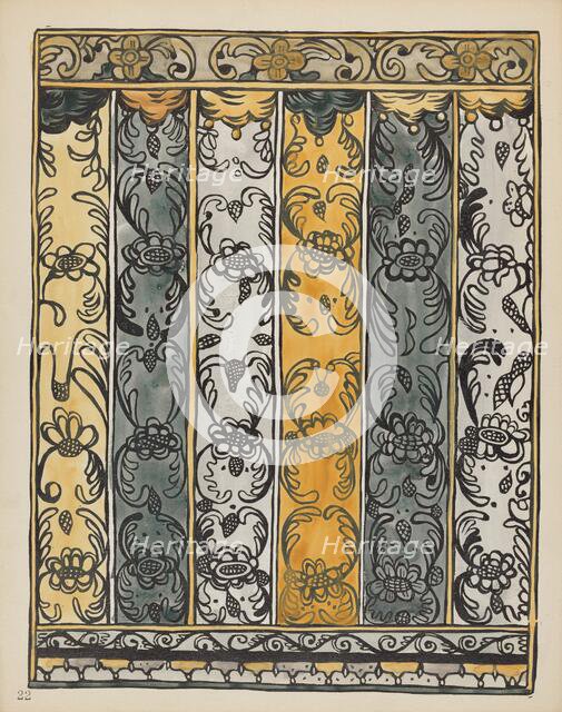 Plate 22: Wall Decoration, Laguna: From Portfolio "Spanish Colonial Designs of New Mexico", 1935/194 Creator: Unknown.