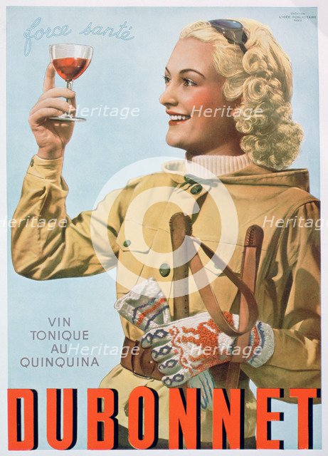 Advert for Dubonnet tonic wine, 1938. Artist: Unknown