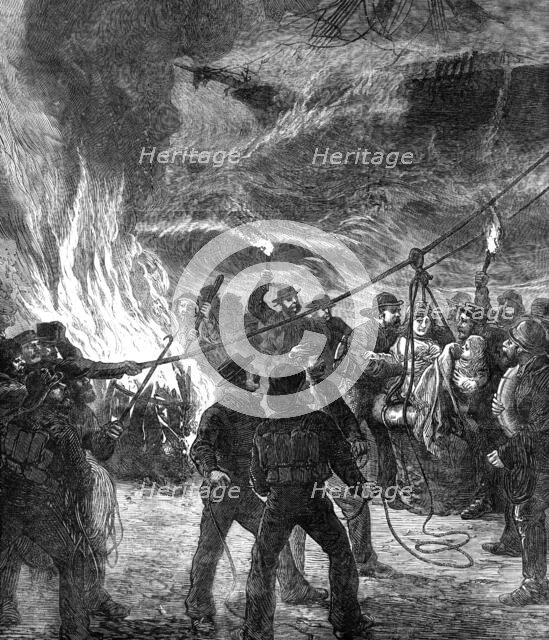 The Gales: wreck of the Royal Adelaide near Portland, 1872. Creator: Unknown.