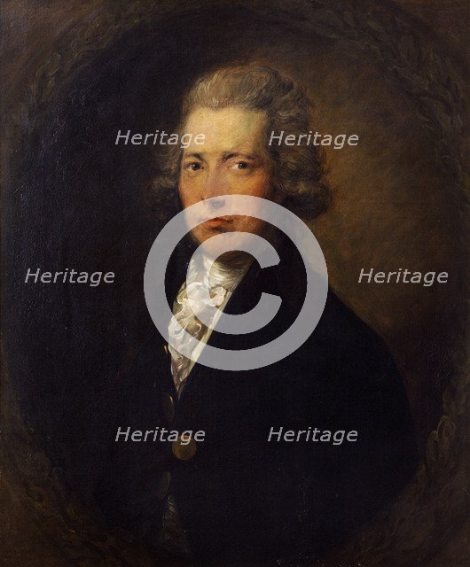 Portrait of William Pitt the Younger, British statesman, c1787. Artist: Gainsborough Dupont.