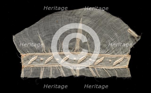 Embroidered Fragment, 1833-1868. Creator: Unknown.