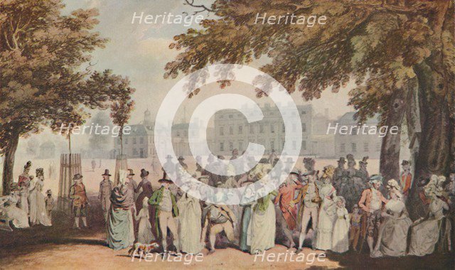 'Promenade in St. James's Park, 1790', 1920. Artist: E Daves.