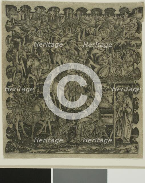 Adoration of the Magi, 1450-64, printed in the 18th century. Creator: Unknown.