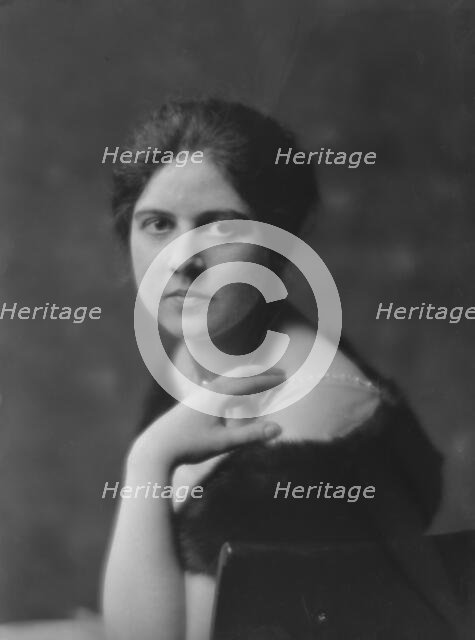 Harriman, Miss, portrait photograph, 1916 Mar. 3. Creator: Arnold Genthe.