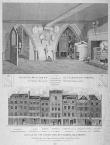 Leadenhall Street, City of London, 1825. Artist: Bartholomew Howlett