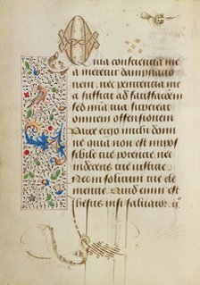 Decorated Text Page; Prayer Book of Charles the Bold, 1469. Creator: Unknown.