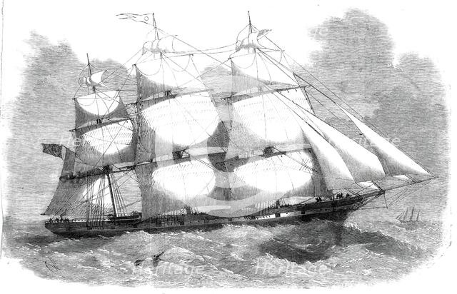The gigantic clipper-ship "Great Australia", recently built for Messrs. Baines and Co..., 1860. Creator: Unknown.
