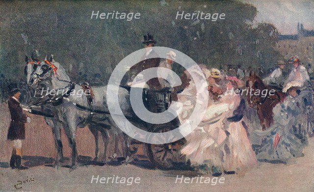 'White and Pink Tulle. - In The Park', c1900. Artist: Albert Ludovici