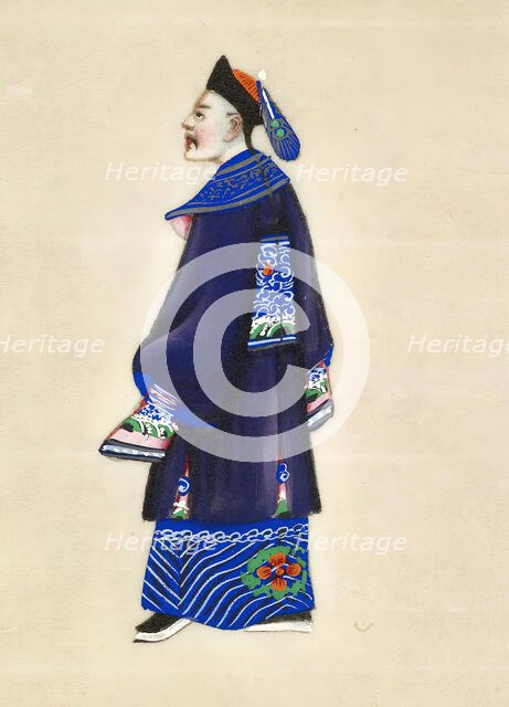 Leaf from Album of Costumes, 19th century. Creator: Unknown.