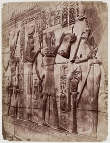 Egyptian Bas-Relief, 1890. Creator: Zangaki.