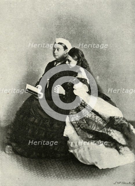 'Her Majesty with the Princess Beatrice, April 1871', (c1897). Creator: E&S Woodbury.