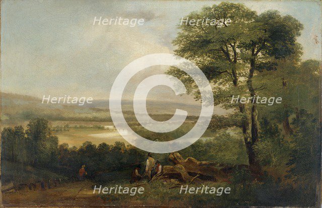 'Landscape: View in Northumberland', 1804-1848. Artist: Thomas Miles Richardson I.
