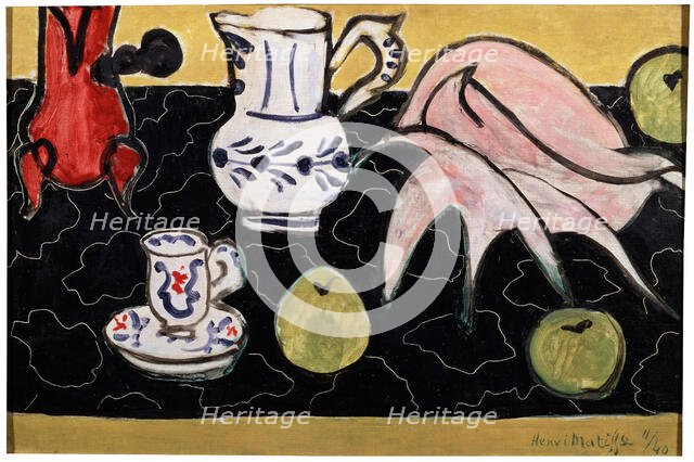 'Still Life with a Seashell on Black Marble', 1940.  Creator: Henri Matisse.