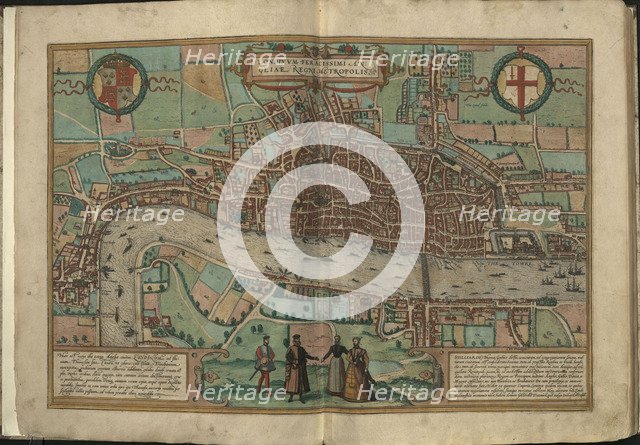 View of London , 1572.