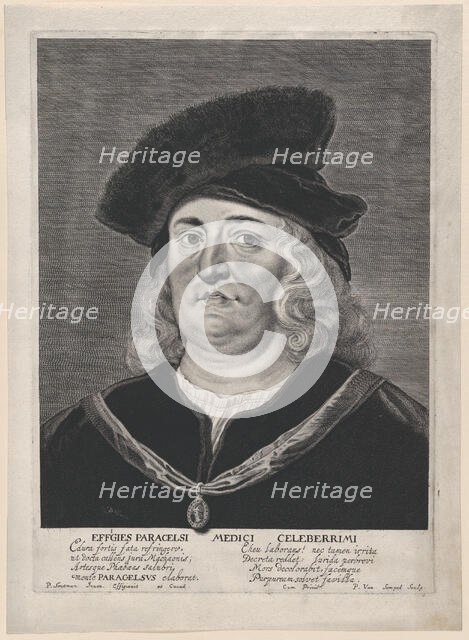 Portrait of Theophrastus Paracelsus, 1615-43. Creator: Pieter Soutman.