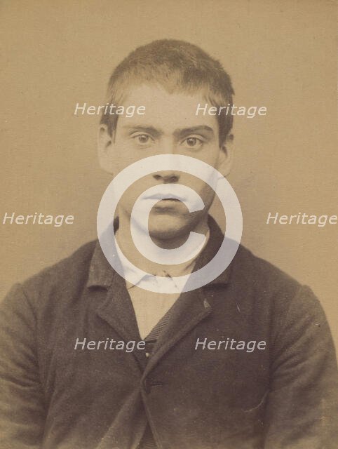 Segard. émilien (dit Segard Fils). 18 ans, né à Saloüel (Somme). Peintre en voitures. Anar..., 1894. Creator: Alphonse Bertillon.