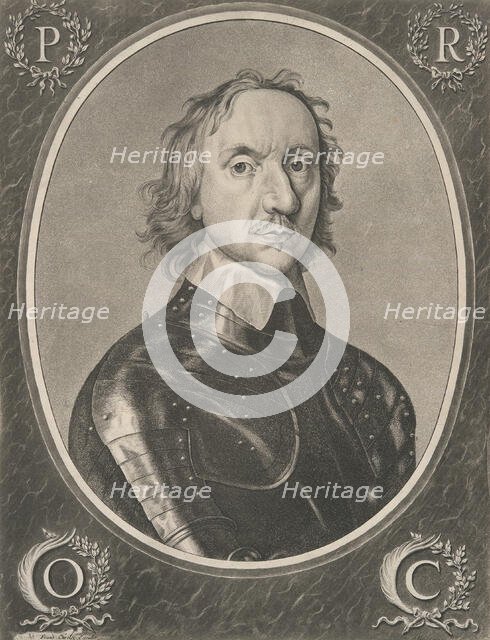Oliver Cromwell, after 1653. Creator: Jan van de Velde.