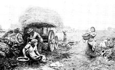 Pictures from the New Gallery: Potato Harvest, Malvern Hills - John Parker, 1895. Creator: George Meisenbach.