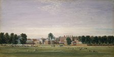 Buckingham House from the Green Park, 1825. Creator: David Cox the Elder.