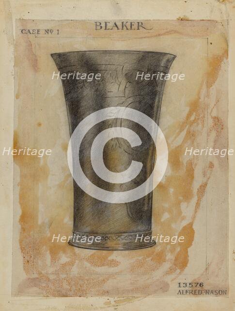 Silver Beaker, 1935/1942. Creator: Alfred Nason.